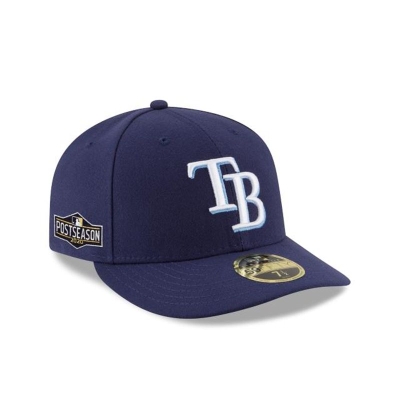 Sapca New Era Tampa Bay Rays MLB Postseason Side Patch Low Profile 59FIFTY Fitted - Albastri